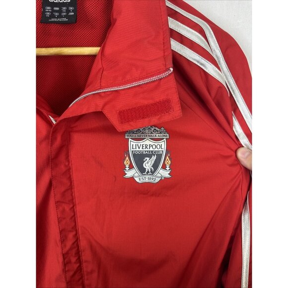 Adidas Liverpool FC Red Track Jacket Men’s Large 2011 Standard Chartered - Picture 3 of 9